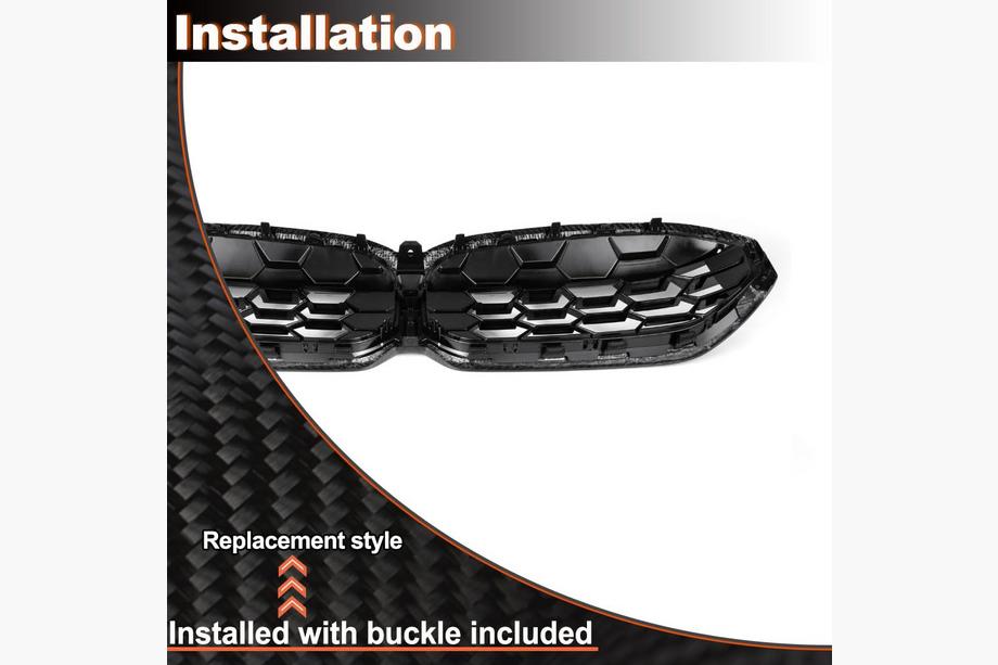 BMW 3 Series G20/G21 2018- Kidney grilles Diamond Carbon (2022+) Photo 4
