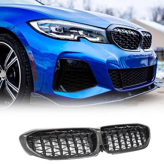 Kidney Grilles Diamond Carbon (2018-2022) BMW 3 Series G20/G21 2018- photo 1