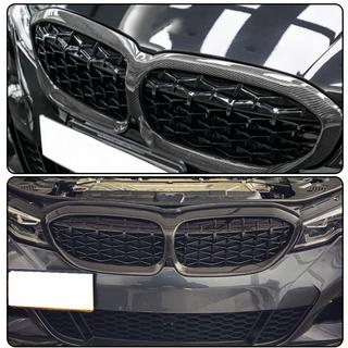 Kidney Grilles Diamond Carbon (2018-2022) BMW 3 Series G20/G21 2018- photo 2