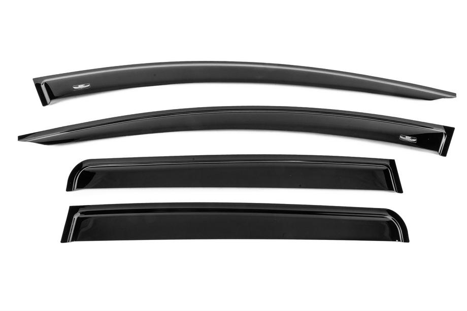 Renault Zoe 2012-2019 In-channel window deflectors (4 pcs, HIC) Photo 1