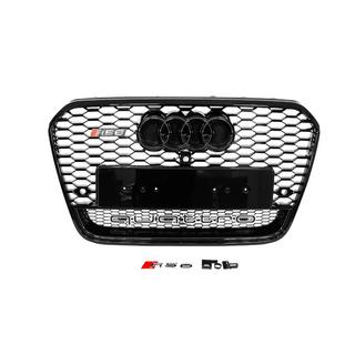 Front black RS-style grille with Quattro lettering (2011-2014, for camera) photo 1