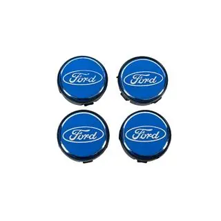 Wheel center caps 59/55 mm, blue (4 pcs) photo 1