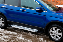 Honda CRV 2007-2011 Side Steps Allmond Grey (2 pcs, Aluminum) photo 2