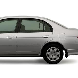 Chrome Door Handle Covers (8 pcs, Plastic) Honda Civic Sedan VII 2001-2006 photo 1