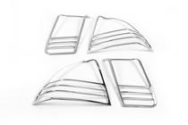 Honda Civic Sedan VII 2001-2006 Chrome Tail Light Covers (2 pcs, plastic) photo 3
