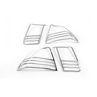 Chrome Tail Light Covers (2 pcs, plastic) Honda Civic Sedan VII 2001-2006 photo 3