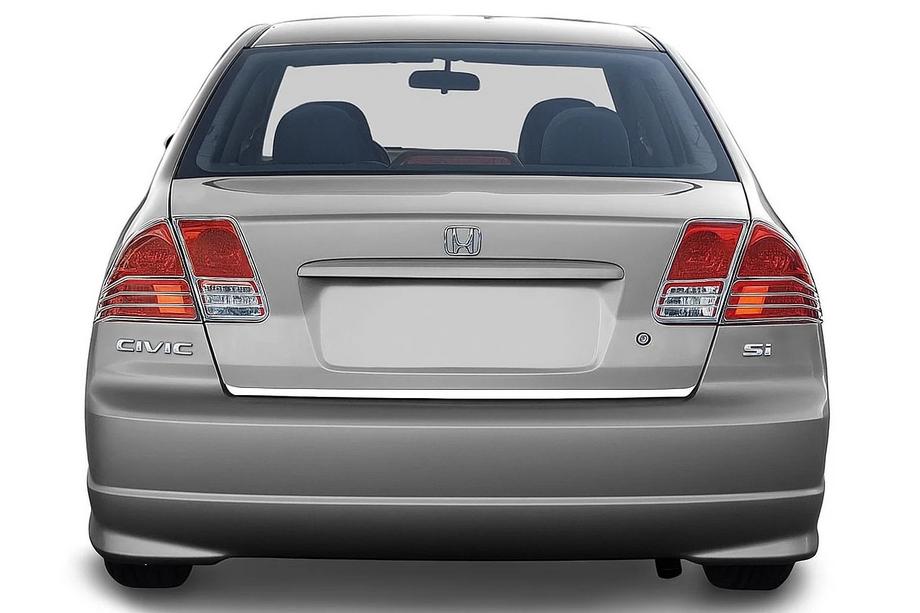 Honda Civic Sedan VII 2001-2006 Chrome Tail Light Covers (2 pcs, plastic) Image