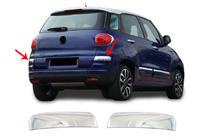 Fiat 500/500L 2013-2022 Stainless Steel Rear Bumper Corner Protectors for 500L 2018+ (2 pcs) photo 1