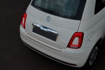 Fiat 500/500L 2013-2022 Rear bumper protector 3D/Cabrio (OmsaLine, stainless steel) photo 4