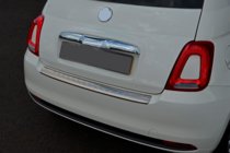 Fiat 500/500L 2013-2022 Rear bumper protector 3D/Cabrio (OmsaLine, stainless steel) photo 5