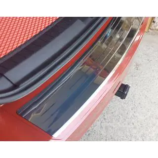 Rear Bumper Protector Carmos Stainless Steel photo 2