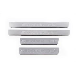 Stainless Steel Door Sill Protectors Carmos V1 (4 pcs) Hyundai Santa Fe 2 2006-2012 photo 2
