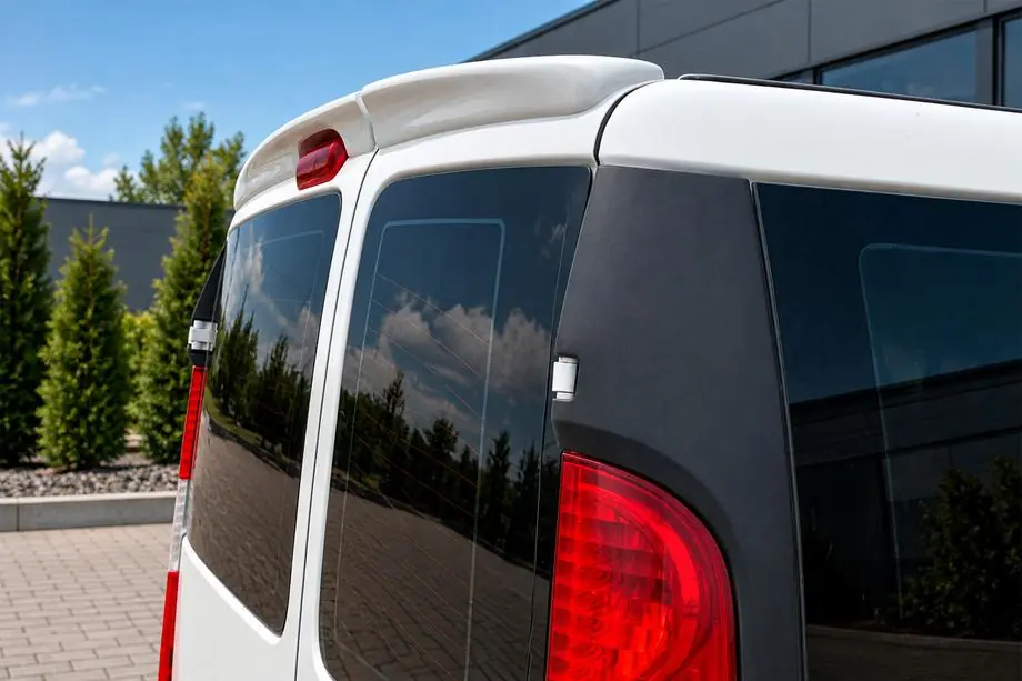 Fiat Doblo I 2005-2010 Anatomic Rear Spoiler with Split Design (primed for painting) Image