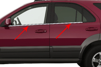 Kia Sorento I BL 2002-2009 Window Trim Stainless Steel (4 pcs) OmsaLine - Italian Stainless Steel photo 1