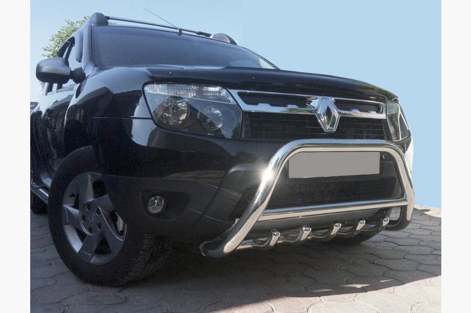 Renault Duster 2008–2017 Bull bar without logo WT003 (stainless steel) Image
