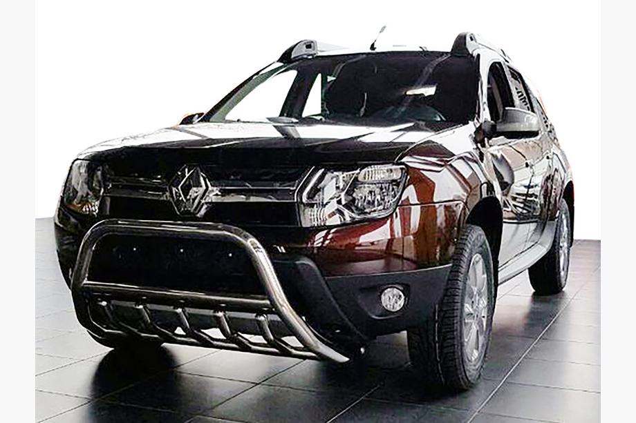 Dacia Duster 2008-2018 Bull bar without logo WT003 (stainless steel) Photo 1