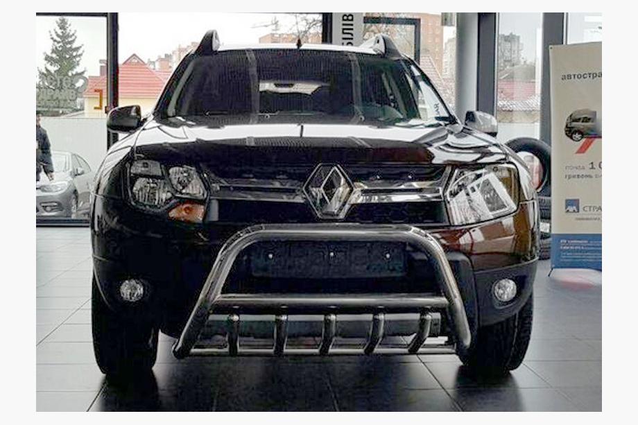 Dacia Duster 2008-2018 Bull bar without logo WT003 (stainless steel) Photo 5