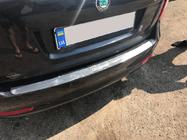 Skoda Octavia II A5 2010-2013 Rear bumper protector Nataniko (stainless steel) Wagon photo 3