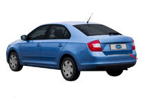 Skoda Rapid 2012-2019 Rear Bumper Protector OmsaLine (Sedan, Stainless Steel) photo 2