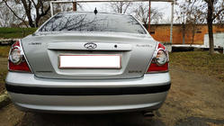 Hyundai Elantra (XD) 2000-2011 Chrome Tail Light Covers (2 pcs, plastic) photo 7
