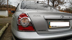Hyundai Elantra (XD) 2000-2011 Chrome Tail Light Covers (2 pcs, plastic) photo 4