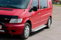 Mercedes Vito W638 1996-2003 Side Steps Allmond Grey (2 pcs, Aluminum) photo 3