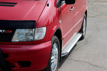 Mercedes Vito W638 1996-2003 Side Steps Allmond Grey (2 pcs, Aluminum) photo 4