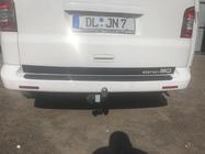 Volkswagen T5 Caravelle 2004-2010 Rear bumper protector with lip (ABS plastic) photo 3