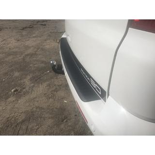 Rear bumper protector with lip (ABS plastic) photo 4