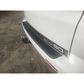 Rear bumper protector with lip (ABS plastic) photo 4