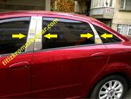 Fiat Linea 2006-2018 Stainless Steel Door Pillar Trim (6 pcs) photo 2