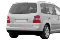 Volkswagen Touran 2003-2010 Rear bumper protector OmsaLine (stainless steel) photo 3