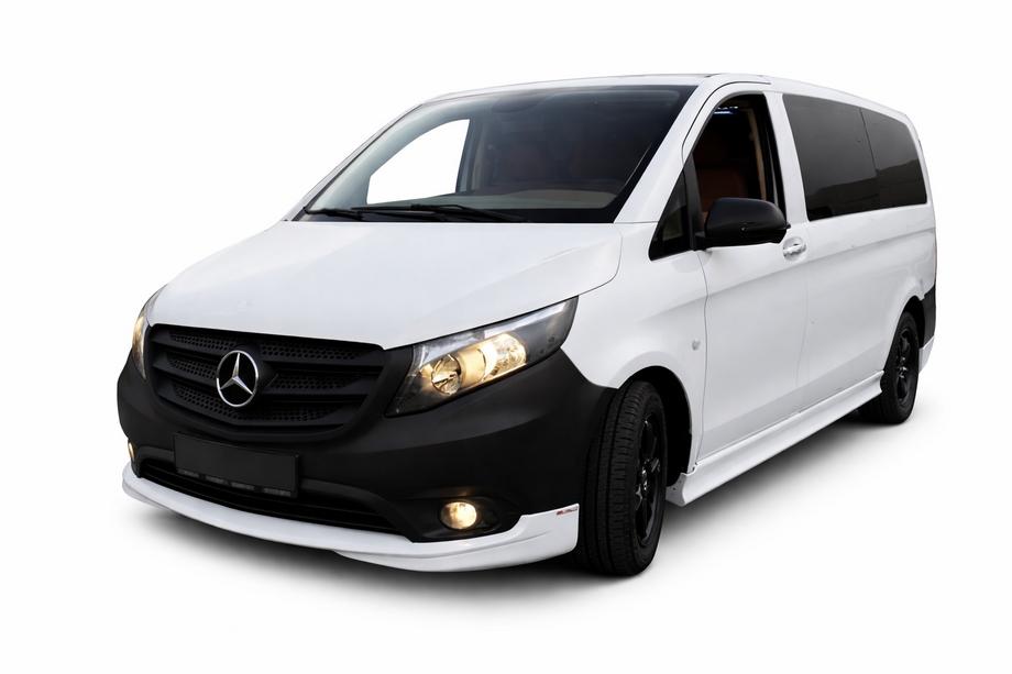Mercedes Vito/V-class W447 2014- Tuning Front Bumper Lip (primed for painting) Image