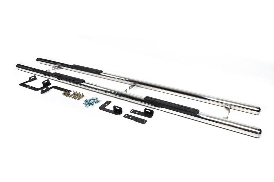 Mercedes Vito W639 2004-2014 Side Pipes (2 pcs, Stainless Steel) d70, long wheelbase (L3) Photo 2