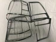 Toyota Land Cruiser 200 2007-2021 Chrome Tail Light Covers (2008-2012, 4pcs, Plastic) photo 2
