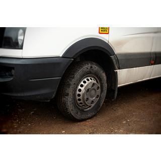 Wide fender flares (4 pcs, black) Volkswagen Crafter 2006-2016 photo 4