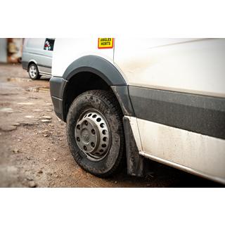 Wide fender flares (4 pcs, black) Volkswagen Crafter 2006-2016 photo 3