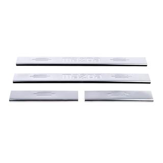 Door Sill Cover Carmos (4 pcs, Stainless Steel) V-1 Mazda 6 2003-2008 photo 2