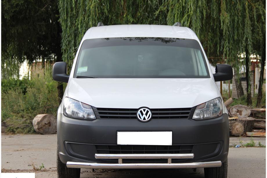 Volkswagen Caddy 2010-2015 Front Double Bar 60/48mm Stainless Steel Image