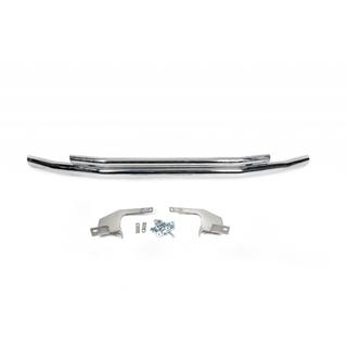 Front double bull bar 60/48mm (stainless steel) photo 2