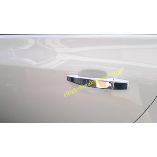 Chrome Door Handle Covers SLIM (4 pcs, Stainless Steel, Omsa) Opel Astra J 2009-2015 photo 2
