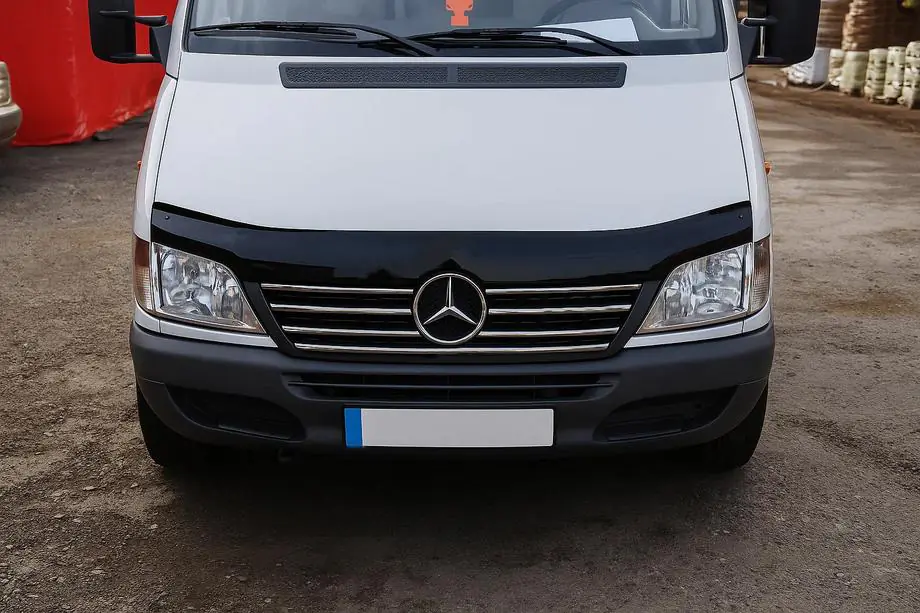 Mercedes Sprinter W901/902/903/904/905 1995–2006 Chrome trim for grille surround (2000-2002, 7 pcs, stainless steel) Image