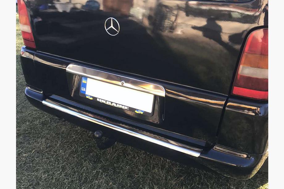 Mercedes Vito W638 1996-2003 Rear bumper protector (Carmos V1, stainless steel) Photo 2