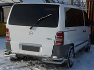 Mercedes Vito W638 1996-2003 Chrome Tail Light Covers (2 pcs, Stainless Steel) photo 1