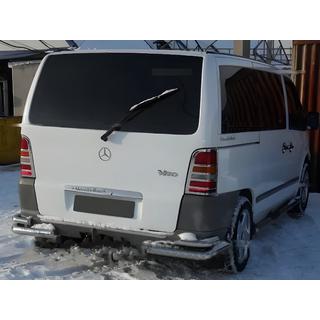 Chrome Tail Light Covers (2 pcs, Stainless Steel) Mercedes Vito W638 1996-2003 photo 1