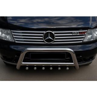 Chrome Grille Covers (10 pcs, Stainless Steel) Mercedes Vito W638 1996-2003 photo 1