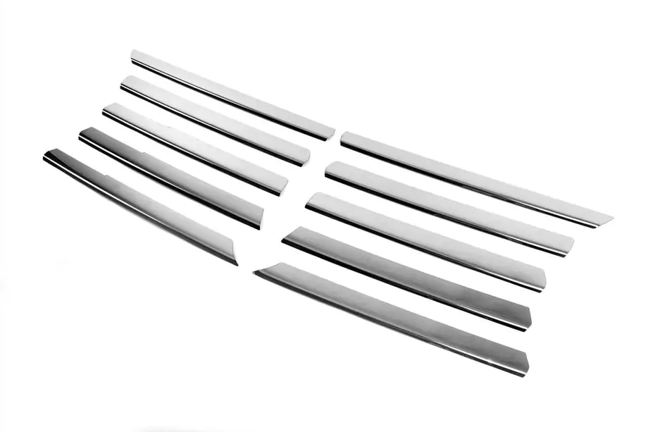 Mercedes Vito W638 1996-2003 Chrome Grille Covers (10 pcs, Stainless Steel) Photo 3