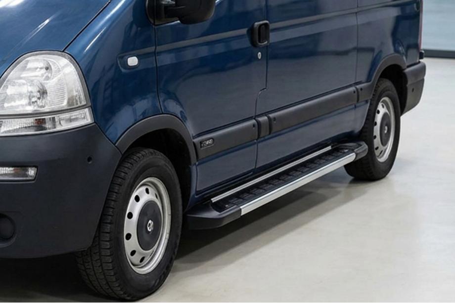Nissan Interstar 2002-2010 Side Steps RedLine V1 (2 pcs, Aluminum) Image