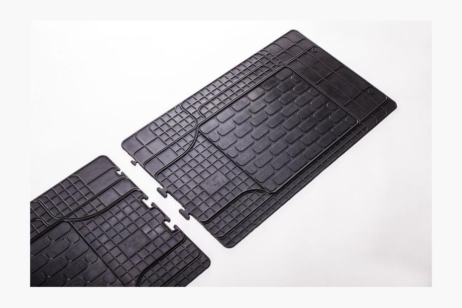 Nissan Primastar 2002-2014 Rear Rubber Floor Mats (2 pcs, Stingray Premium) Premium - odorless rubber Photo 5