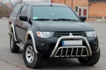 Mitsubishi L200 2006-2015 Bull Bar (Stainless Steel) photo 2